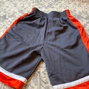 Boys shorts gray orange and white excellent condition
